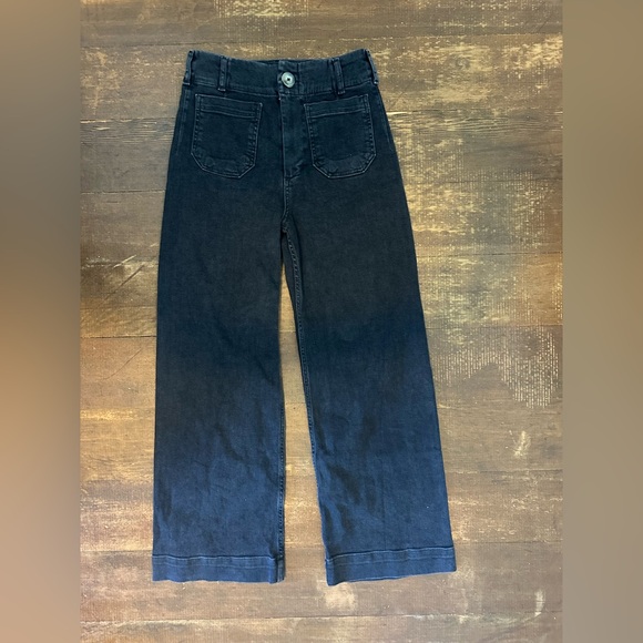 The Colette High Rise Crop Wide Leg Jeans by Maeve - Picture 2 of 10